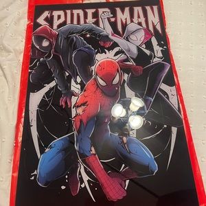 Spider man floss finish sign